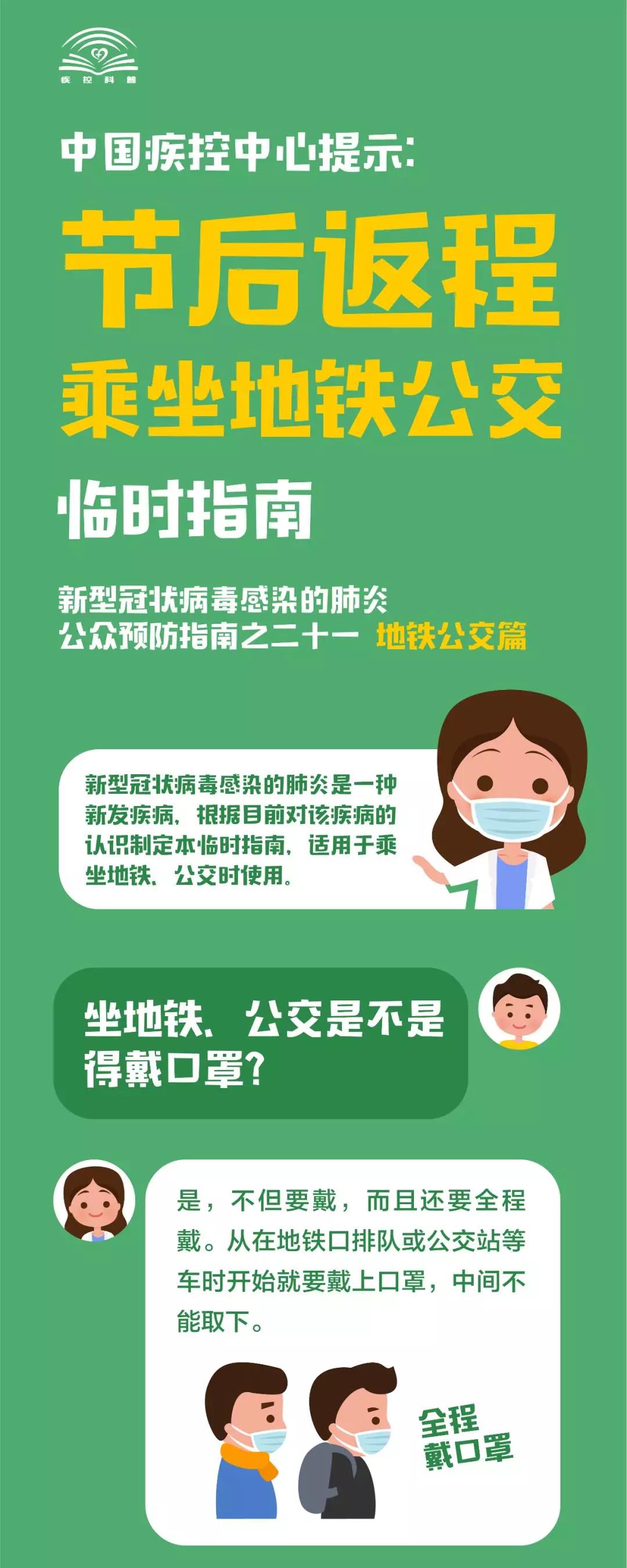 节后返程乘坐公共交通临时指南